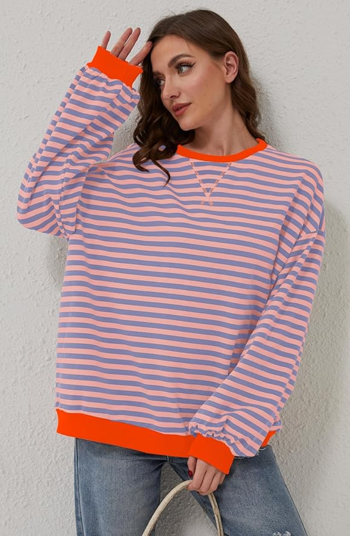 AMBER | OVERSIZED STRIPED JUMPER