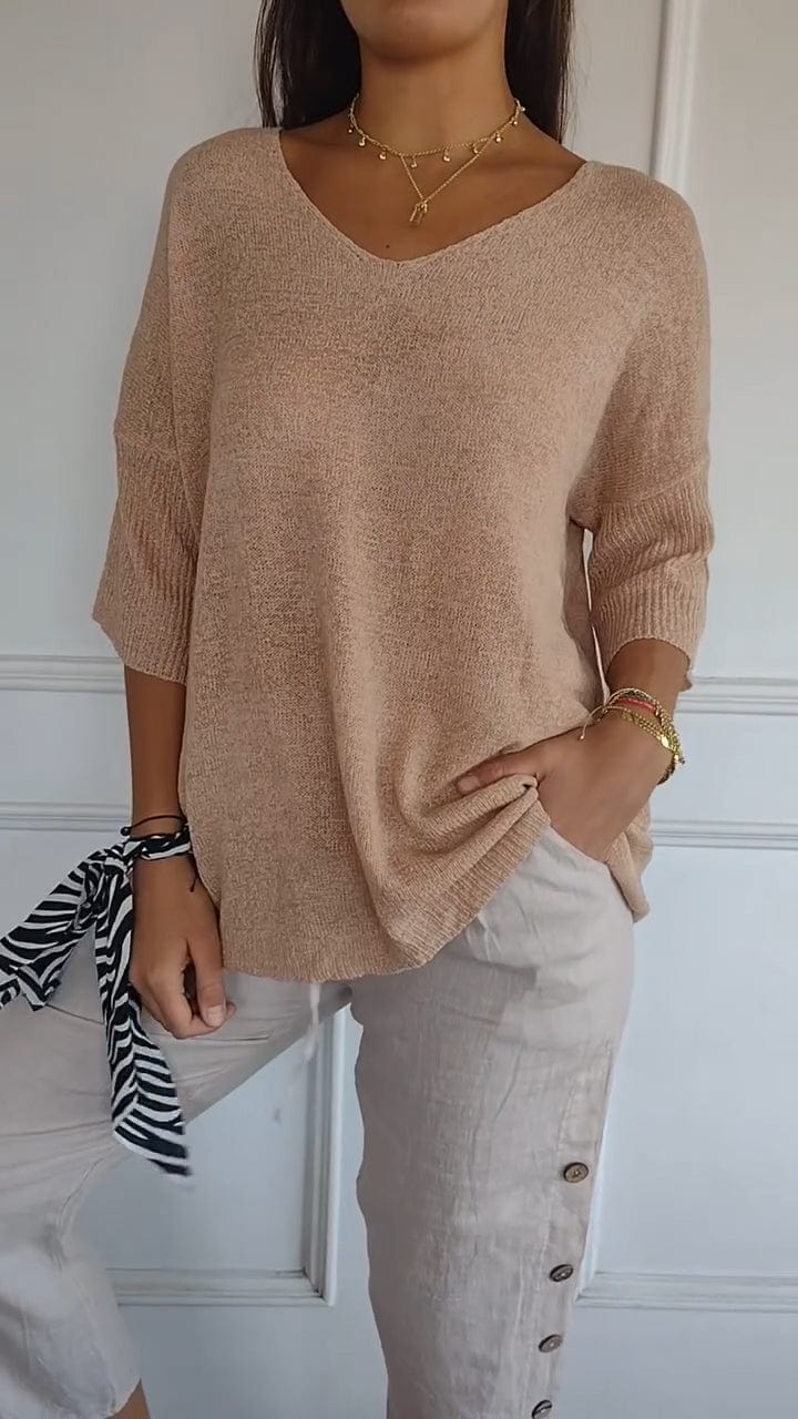 HANNA | CLASSIC V-NECK SWEATER