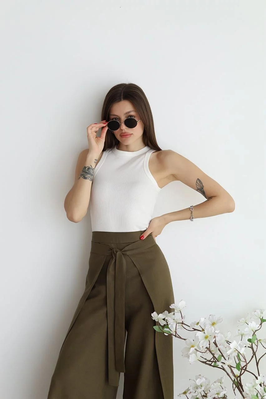 ELLA | LINNEN-BLEND PANTS LOOSE FIT