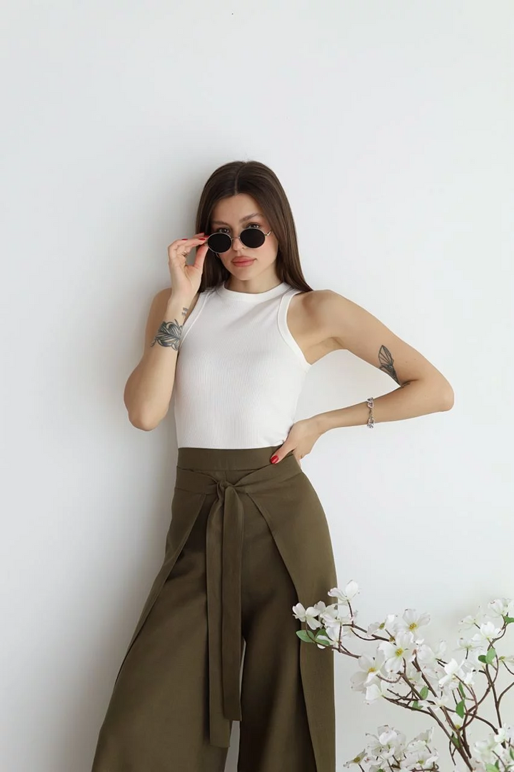 ELLA | LINNEN-BLEND PANTS LOOSE FIT