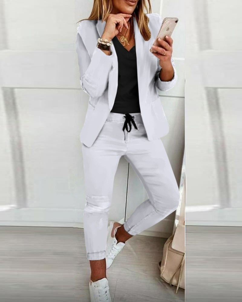 ANNA | BLAZER AND TROUSERS SET