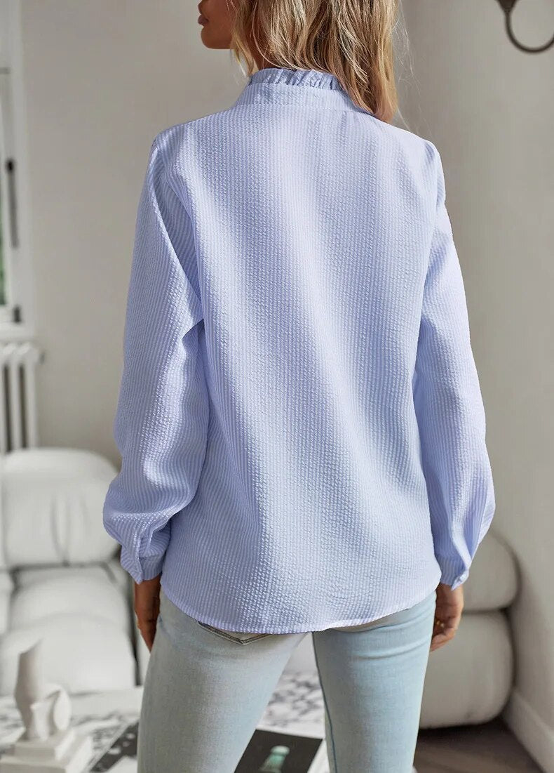 Elegant long sleeve blouse