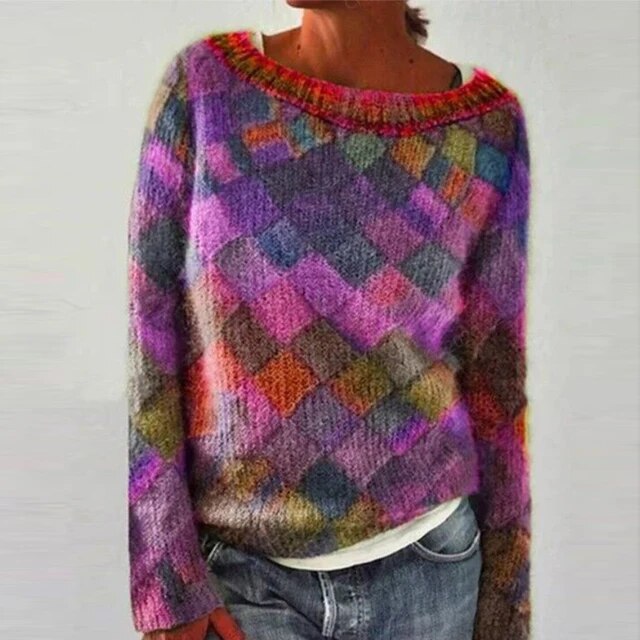 ROSIE LEROY | COLORFUL & STYLISH O-NECK JUMPER