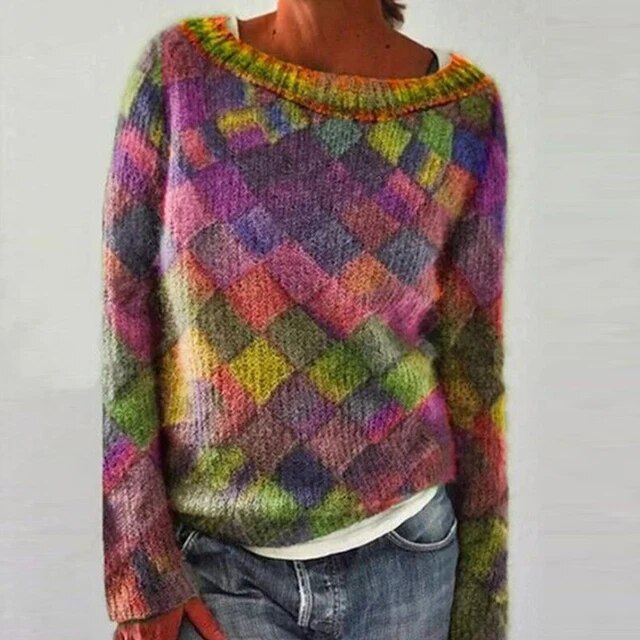 ROSIE LEROY | COLORFUL & STYLISH O-NECK JUMPER